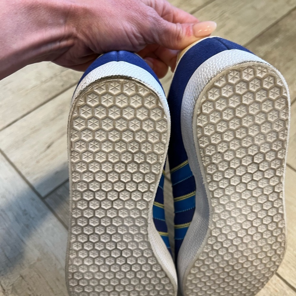 Adidas Gazelle Royal Blue and Yellow Sneakers - Picture 6 of 11